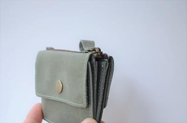 神戸元町にあるレザーバッグをオーダーできるハンドメイドのお店「創作鞄槌井」が創ったダブル小銭入れ(オーダーメイド)