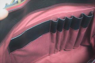 神戸元町にあるレザーバッグをオーダーできるハンドメイドのお店「創作鞄槌井」で創った持ち手付け替えトートバッグ(パターンオーダーバッグ)