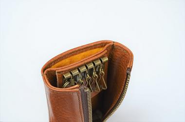 神戸元町にあるレザーバッグをオーダーできるハンドメイドのお店「創作鞄槌井」が創ったファスナーキーケースのカスタム(オーダー)