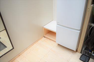 神戸元町にあるレザーバッグをオーダーできるハンドメイドのお店「創作鞄槌井」スタッフの休憩スペース