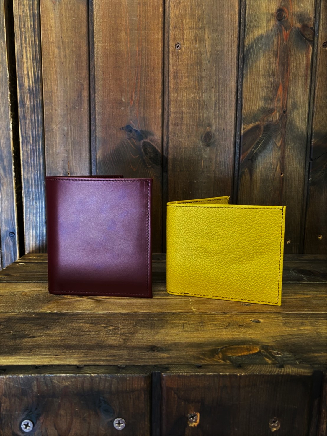 神戸元町のオーダーメード店創作鞄槌井が製作したオーダーメイド二つ折り財布